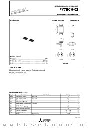 FY7BCH-02 datasheet pdf Mitsubishi Electric Corporation
