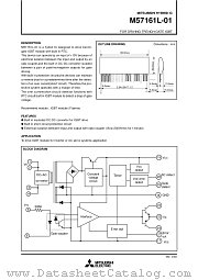 M57161L-01 datasheet pdf Mitsubishi Electric Corporation