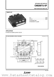 CM200TU-5F datasheet pdf Mitsubishi Electric Corporation