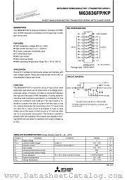 M63836FP/KP datasheet pdf Mitsubishi Electric Corporation