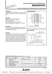 M63824GP/KP datasheet pdf Mitsubishi Electric Corporation
