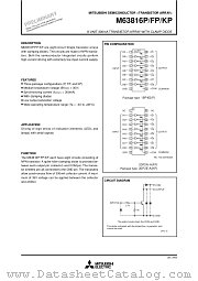 M63816P/FP/KP datasheet pdf Mitsubishi Electric Corporation