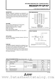M63802P/FP/GP/KP datasheet pdf Mitsubishi Electric Corporation