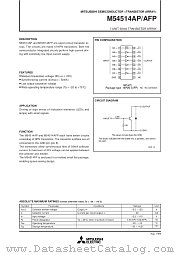 M54514AP/AFP datasheet pdf Mitsubishi Electric Corporation