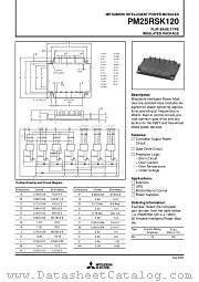 PM25RSK120 datasheet pdf Mitsubishi Electric Corporation
