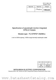 FU-675PDF-V620MXX datasheet pdf Mitsubishi Electric Corporation