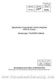 FU-672PDF-V2MXXA datasheet pdf Mitsubishi Electric Corporation