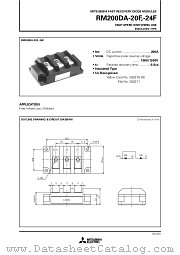 RM200DA-24F datasheet pdf Mitsubishi Electric Corporation