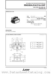 RM20DA/CA/C1A-XXF datasheet pdf Mitsubishi Electric Corporation