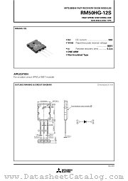 RM50HG-12S datasheet pdf Mitsubishi Electric Corporation