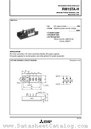 RM15TA-M datasheet pdf Mitsubishi Electric Corporation