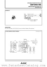 QM10HA-HB datasheet pdf Mitsubishi Electric Corporation