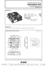 QM1000HA-24B datasheet pdf Mitsubishi Electric Corporation