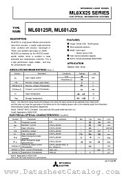 ML601J25 datasheet pdf Mitsubishi Electric Corporation