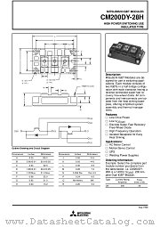 CM200DY-28H datasheet pdf Mitsubishi Electric Corporation
