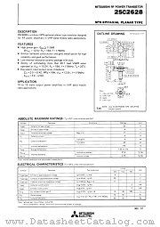 2SC2628 datasheet pdf Mitsubishi Electric Corporation