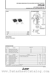CR3JM datasheet pdf Mitsubishi Electric Corporation