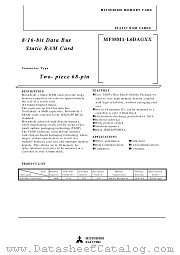 MF38M1-L6DAGXX datasheet pdf Mitsubishi Electric Corporation