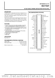 M52778SP datasheet pdf Mitsubishi Electric Corporation