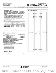 MH8V724AWZJ-6 datasheet pdf Mitsubishi Electric Corporation