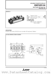 QM75DY-24 datasheet pdf Mitsubishi Electric Corporation