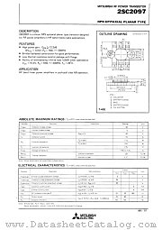 2SC2097 datasheet pdf Mitsubishi Electric Corporation
