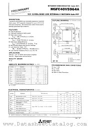 MGFC40V5964A datasheet pdf Mitsubishi Electric Corporation
