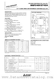 MGFC40V3742A datasheet pdf Mitsubishi Electric Corporation