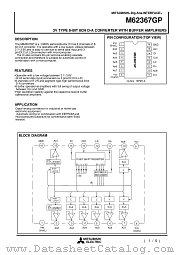 M62367GP datasheet pdf Mitsubishi Electric Corporation
