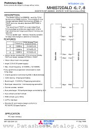 MH8S72DALD-7 datasheet pdf Mitsubishi Electric Corporation