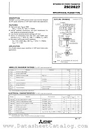 2SC2627 datasheet pdf Mitsubishi Electric Corporation