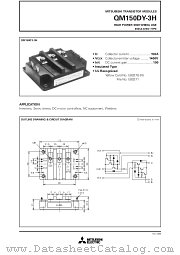 QM150DY-3H datasheet pdf Mitsubishi Electric Corporation