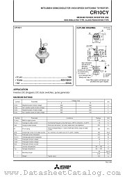 CR10CY datasheet pdf Mitsubishi Electric Corporation