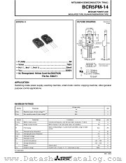 BCR5PM-14 datasheet pdf Mitsubishi Electric Corporation