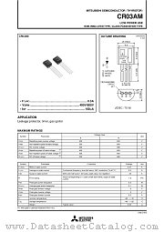 CR03AM-12 datasheet pdf Mitsubishi Electric Corporation
