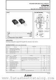 CR8PM-12 datasheet pdf Mitsubishi Electric Corporation