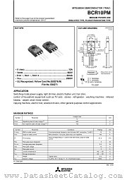 BCR10PM datasheet pdf Mitsubishi Electric Corporation