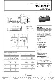 PM400DVA060 datasheet pdf Mitsubishi Electric Corporation