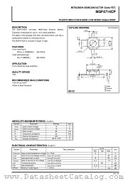 MGF4714CP datasheet pdf Mitsubishi Electric Corporation