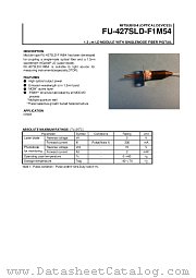 FU-427SLD-F1M54 datasheet pdf Mitsubishi Electric Corporation