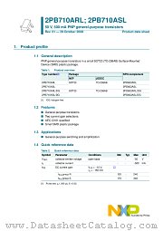 2PB710ARL datasheet pdf NXP Semiconductors