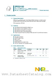 2PD2150 datasheet pdf NXP Semiconductors