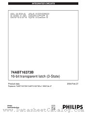 74ABT16373BDL datasheet pdf NXP Semiconductors