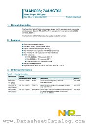74AHC08BQ datasheet pdf NXP Semiconductors