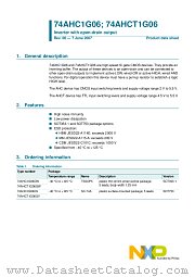 74AHCT1G06GW datasheet pdf NXP Semiconductors