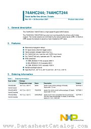 74AHCT244BQ datasheet pdf NXP Semiconductors