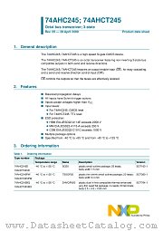 74AHC245D datasheet pdf NXP Semiconductors