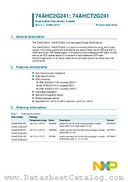 74AHCT2G241GD datasheet pdf NXP Semiconductors