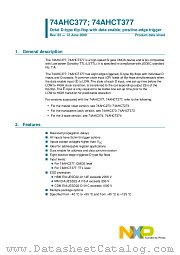 74AHC377D datasheet pdf NXP Semiconductors