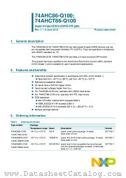 74AHC86PW-Q100 datasheet pdf NXP Semiconductors